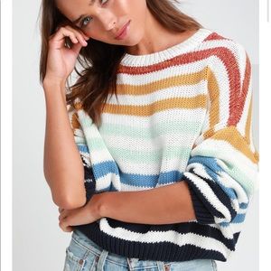 Lulus multi stripe sweater